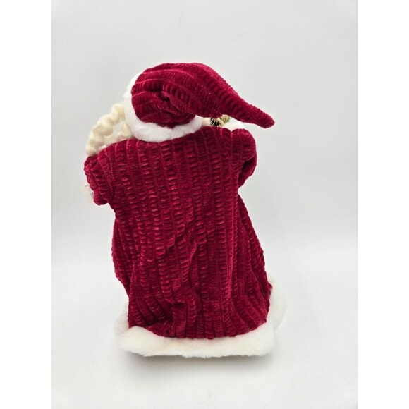 Santa Figure Or Tree Topper 12" Old World Style Red & White Coat Sterling Inc. - Picture 4 of 10